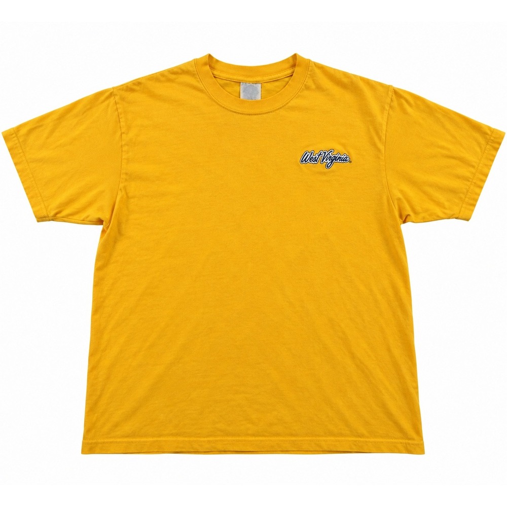 Vintage Champion West Virginia Embroidered TShirt Mens XL Mountaineers 90s